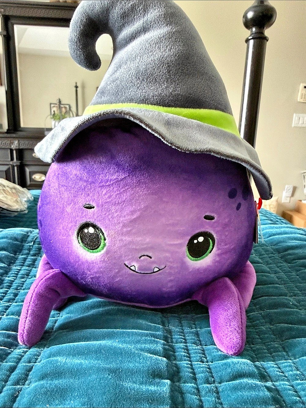 Ty Spinster the Spider Halloween Witch Plushy NWT